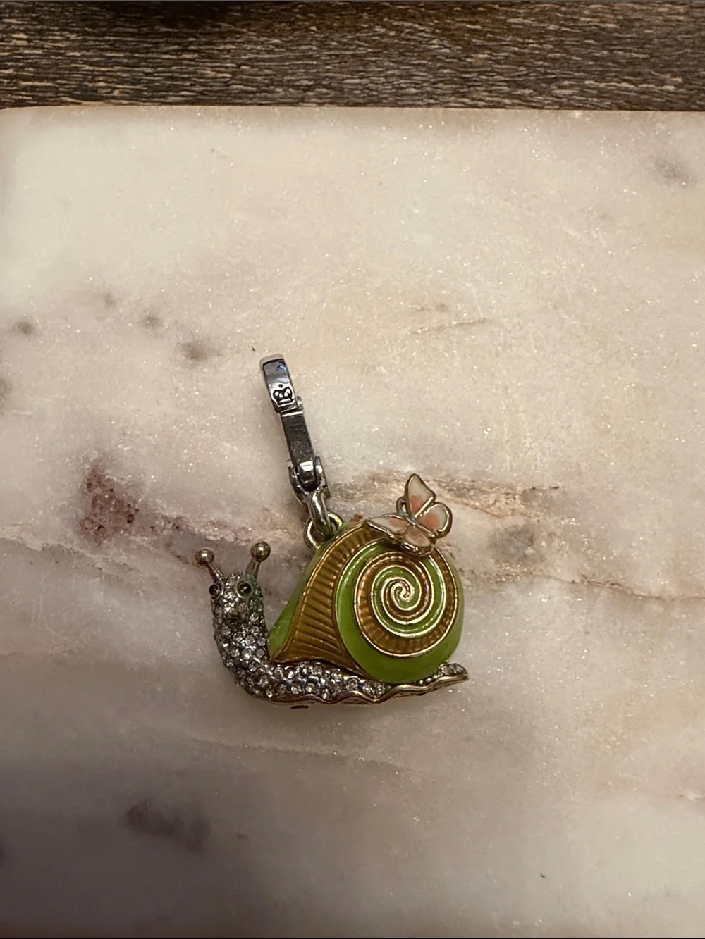 Juicy Couture Green and Gold Snail Charm - Women Accessories